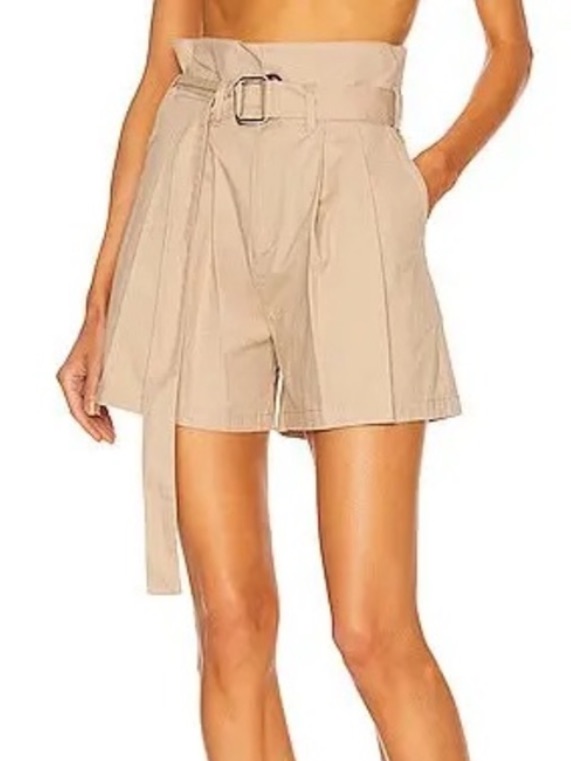 Marissa Webb Billy Retro Pops Tan Shorts Khaki Sandshell Safari Designer Size 6